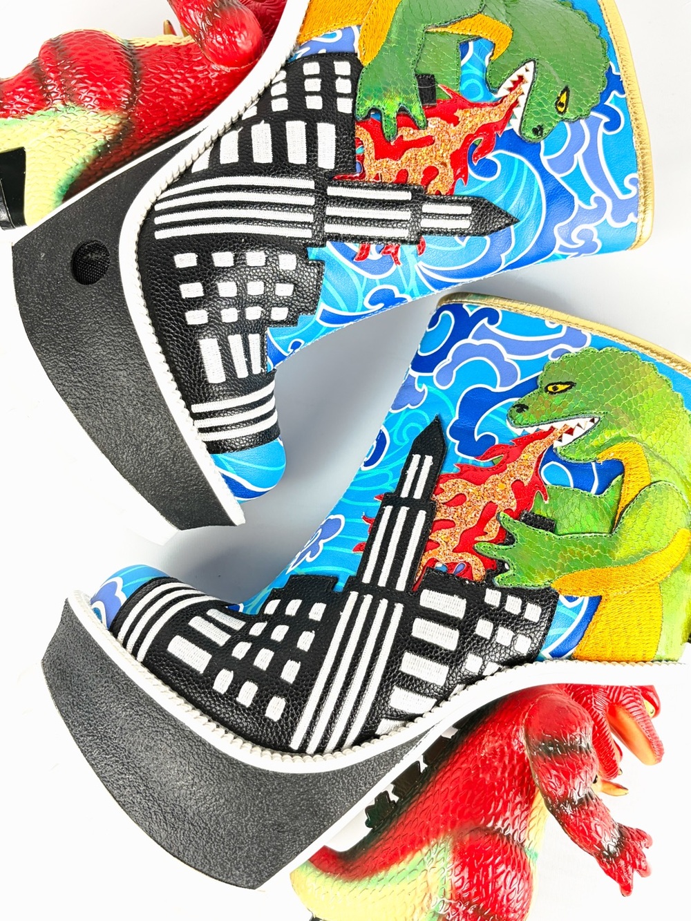 Irregular Choice Jurassotop Dinosaur Platform Boots – Size 38 – NIB - Picture 6 of 6